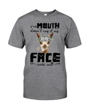 Llama if my mouth llama lovers Classic T-Shirt tile
