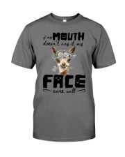 Llama if my mouth llama lovers Premium Fit Mens Tee tile