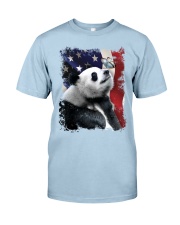 Panda butterfly on nose panda lovers Classic T-Shirt tile