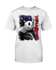 Panda butterfly on nose panda lovers Classic T-Shirt front