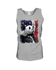 Panda butterfly on nose panda lovers Unisex Tank tile