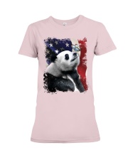 Panda butterfly on nose panda lovers Premium Fit Ladies Tee tile