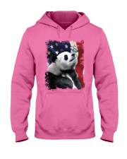 Panda butterfly on nose panda lovers Hooded Sweatshirt tile