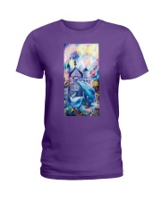 Dolphin Wonderful firework Gift for you Ladies T-Shirt tile