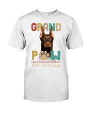 Doberman grand paw Doberman lovers dog moms Classic T-Shirt tile