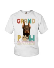 Doberman grand paw Doberman lovers dog moms Youth T-Shirt tile