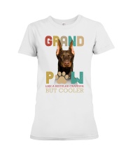 Doberman grand paw Doberman lovers dog moms Premium Fit Ladies Tee tile