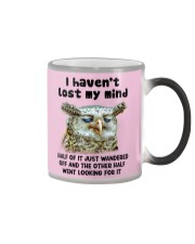Owl looking for it 251 Color Changing Mug tile