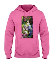 Shih tzu roses shih tzu lover dog mom Hooded Sweatshirt tile