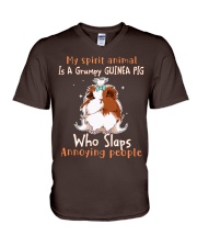 Guinea pig annoying people guinea pig lover V-Neck T-Shirt tile