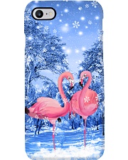 ln flamingo winter sky phone case Phone Case i-phone-8-case