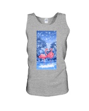 ln flamingo winter sky phone case Unisex Tank tile
