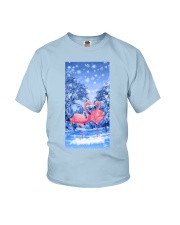 ln flamingo winter sky phone case Youth T-Shirt tile