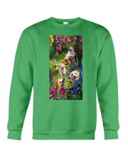 Golden retriever roses golden retriever lover Crewneck Sweatshirt tile