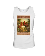 Chickens my garden chicken lovers Unisex Tank tile