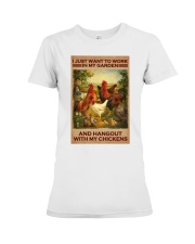 Chickens my garden chicken lovers Premium Fit Ladies Tee tile