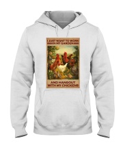 Chickens my garden chicken lovers Hooded Sweatshirt tile