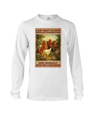Chickens my garden chicken lovers Long Sleeve Tee tile