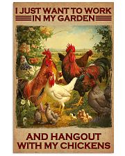 Chickens my garden chicken lovers 11x17 Poster front