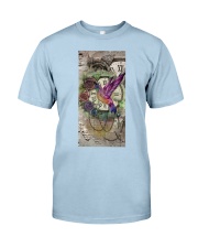 Hummingbird Vintage clock Gift for you Classic T-Shirt tile