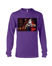 Shih tzu and Santa Christmas gift pine dog lover Long Sleeve Tee tile