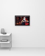 Shih tzu and Santa Christmas gift pine dog lover 17x11 Poster poster-landscape-17x11-lifestyle-04