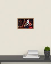 Shih tzu and Santa Christmas gift pine dog lover 17x11 Poster poster-landscape-17x11-lifestyle-08