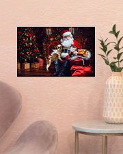 Shih tzu and Santa Christmas gift pine dog lover 17x11 Poster poster-landscape-17x11-lifestyle-22