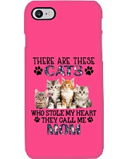 Cat they call me mom cat lovers cat moms Phone Case tile