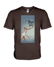 Tennis Focus on the good Gift for you V-Neck T-Shirt tile