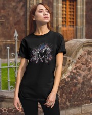 Horse flag fireworks horse lovers Classic T-Shirt apparel-classic-tshirt-lifestyle-06