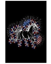 Horse flag fireworks horse lovers Vertical Poster tile