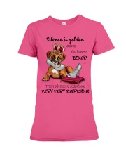 Boxer Silence is very suspicious Gift for you Premium Fit Ladies Tee tile