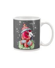 Flamingo warm winter christmas bird lover Mug tile