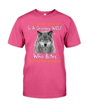 Wolf annoying people tjl Premium Fit Mens Tee tile