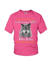 Wolf annoying people tjl Youth T-Shirt tile