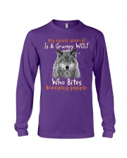 Wolf annoying people tjl Long Sleeve Tee tile