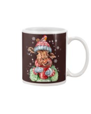 Giraffe warm winter christmas giraffe lover Mug tile