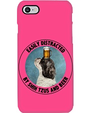 Easily Distracted by Shih Tzus and beer Gift for you Phone Case tile