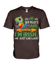 Parrot live loud gift for bird lover V-Neck T-Shirt tile