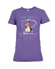 Yorkshire terrier a child with wings yorkie lovers Premium Fit Ladies Tee tile