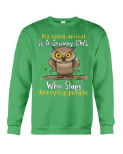 Owl annoying people owl lovers Crewneck Sweatshirt tile
