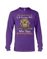 Owl annoying people owl lovers Long Sleeve Tee tile
