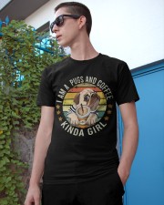 Pug and Coffee Kinda girl Gift for you Classic T-Shirt apparel-classic-tshirt-lifestyle-17