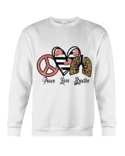 Peace love breathe gift for you Crewneck Sweatshirt front