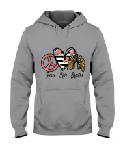 Peace love breathe gift for you Hooded Sweatshirt tile