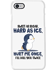 Penguin heart me once penguin lovers Phone Case tile