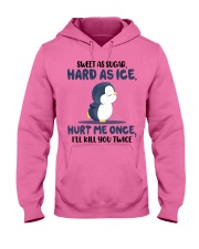Penguin heart me once penguin lovers Hooded Sweatshirt tile