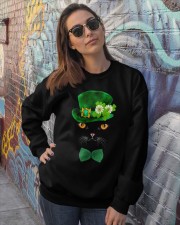 Cat patrick face cat lover cat mom Crewneck Sweatshirt lifestyle-unisex-sweatshirt-front-3