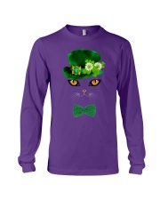 Cat patrick face cat lover cat mom Long Sleeve Tee tile